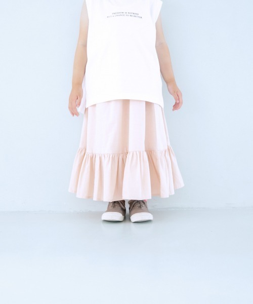 LOWRYS FARM（ローリーズファーム）の「コットンティアードスカート　948662（スカート・キッズ・アイボリー/ブラック/オレンジ・110cm/120cm/130cm）」の17枚目の写真