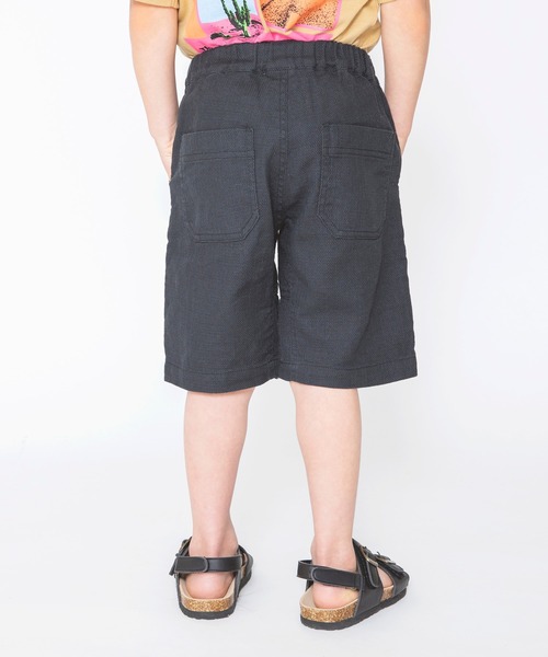 BRANSHES（ブランシェス）の「【爽パン】パナマ織りハーフパンツ（その他パンツ・キッズ・チャコールグレー/サックスブルー/マスタード/カーキオリーブ・100cm/90cm/150cm/120cm/130cm/80ｃｍ/110cm/140cm）」の12枚目の写真