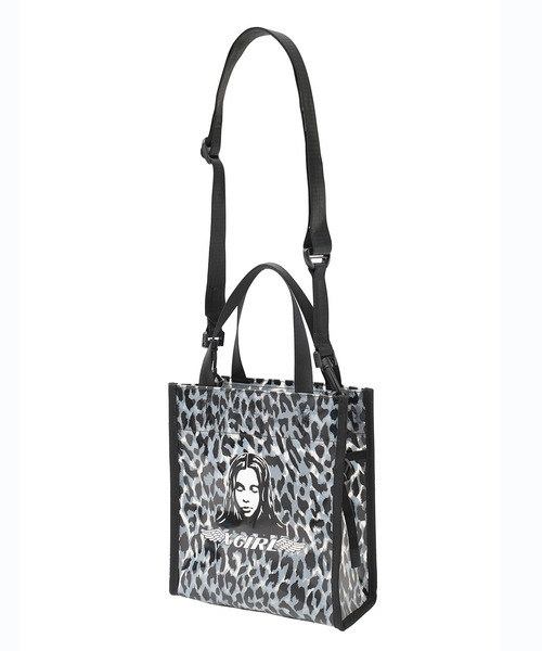 X-girl（エックスガール）の「ANGEL FACE MINI TOTE BAG（トートバッグ・レディース・ホワイト/ブラック/ベージュ・ONE SIZE）」の9枚目の写真