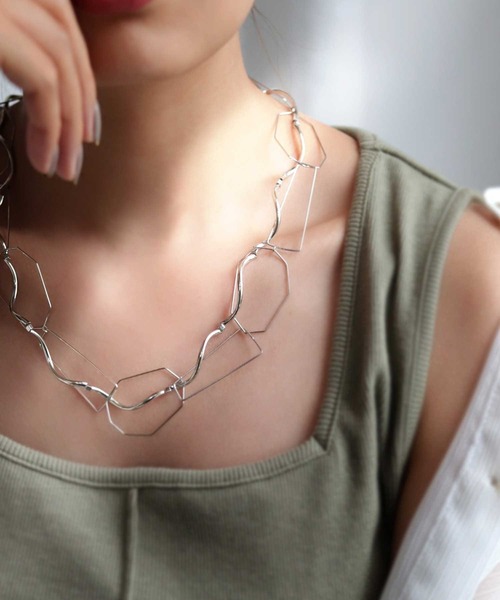 antiqua（アンティカ）の「ネックレス（ネックレス・レディース・シルバー/ゴールド・FREE）」の2枚目の写真