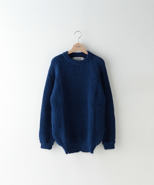 BEAUTY&YOUTH UNITED ARROWS(ビューティーアンドユースユナイテッドアローズ)の「<Oldderby Knitwear> CHUNKY RIB CREW/ニット§(ニット/セーター・メンズ・ブラック/ダークグレー/ロイヤルブルー・SMALL/MEDIUM/LARGE)」の3枚目の写真