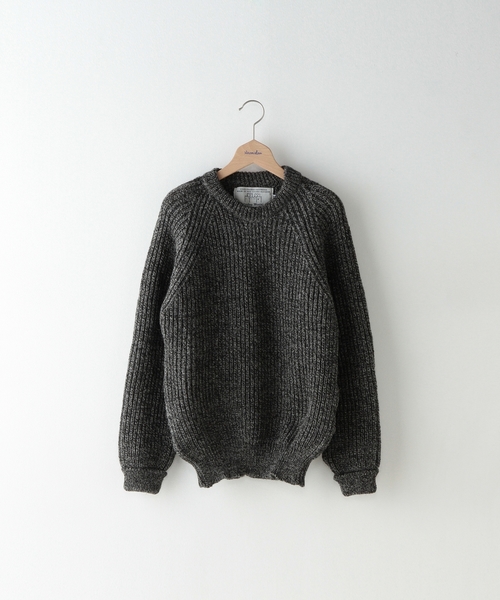 BEAUTY&YOUTH UNITED ARROWS(ビューティーアンドユースユナイテッドアローズ)の「<Oldderby Knitwear> CHUNKY RIB CREW/ニット§(ニット/セーター・メンズ・ブラック/ダークグレー/ロイヤルブルー・SMALL/MEDIUM/LARGE)」の2枚目の写真