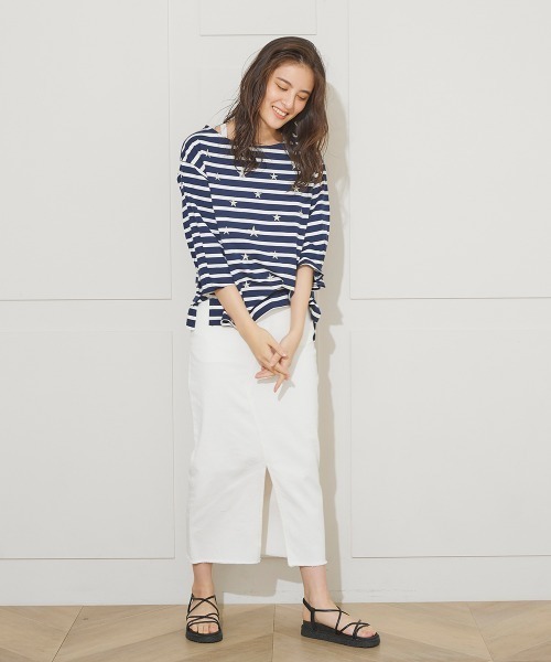 LIPSTAR（リップスター）の「厚底クロスゴムサンダル（サンダル・レディース・オフホワイト/ブラック・24.5cm/23.5cm）」の10枚目の写真