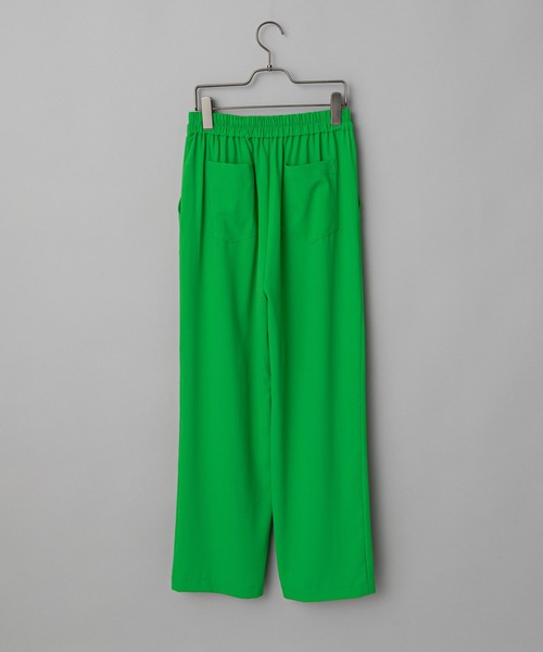 CIAOPANIC（チャオパニック）の「【SCENE by ciaopanic/シーン バイ チャオパニック】ジョーゼットイージースラックスパンツ/WEB・一部店舗限定（スラックス・レディース・ベージュ/サックスブルー/グリーン/ブルー/レッド/ブラック・FREE）」の9枚目の写真
