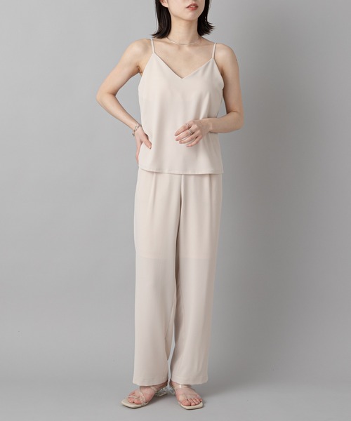 CIAOPANIC（チャオパニック）の「【SCENE by ciaopanic/シーン バイ チャオパニック】ジョーゼットイージースラックスパンツ/WEB・一部店舗限定（スラックス・レディース・ベージュ/サックスブルー/グリーン/ブルー/レッド/ブラック・FREE）」の18枚目の写真