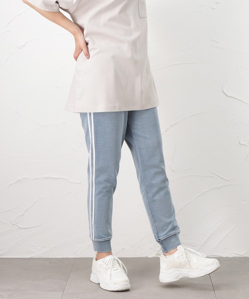 カットデニム素材 インディゴ ストレッチ ジョガーパンツ その他パンツ Navy ネイビー のファッション通販 Zozotown