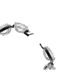 あさスワロフスキー Harmonia クッションカット イエロー シルバー Amazon.com: Swarovski Harmonia Stud Pierced Earrings with
