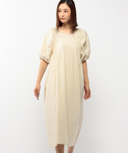 UNRELISH（アンレリッシュ）の「バックシャンリボンカフタンワンピース（ワンピース・レディース・ベージュ/アイボリー・MEDIUM）」の20枚目の写真