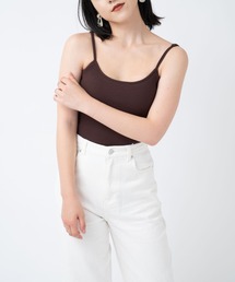 【MAISON BREEZE】カップ付き リブバックオープンキャミ 193-561-6341