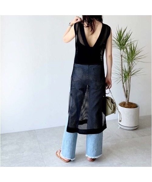 MAISON BREEZE(メゾンブリーズ)の「【MAISON BREEZE】カップ付き リブバックオープンキャミ 193-561-6341(キャミソール・レディース・ブラック/ベージュ/ブラウン/オフホワイト・FREE)」の14枚目の写真