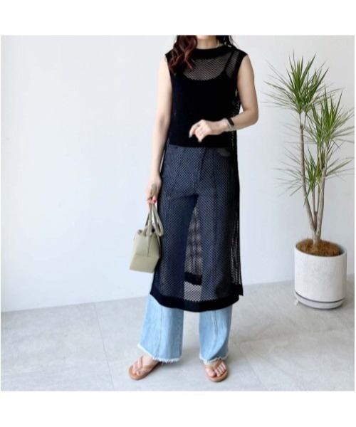 MAISON BREEZE(メゾンブリーズ)の「【MAISON BREEZE】カップ付き リブバックオープンキャミ 193-561-6341(キャミソール・レディース・ブラック/ベージュ/ブラウン/オフホワイト・FREE)」の15枚目の写真