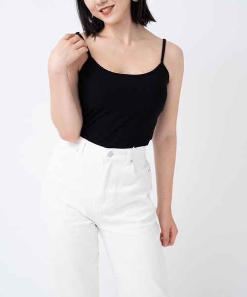 MAISON BREEZE(メゾンブリーズ)の「【MAISON BREEZE】カップ付き リブバックオープンキャミ 193-561-6341(キャミソール・レディース・ブラック/ベージュ/ブラウン/オフホワイト・FREE)」の17枚目の写真