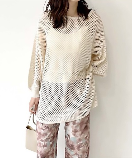 MAISON BREEZE(メゾンブリーズ)の「【MAISON BREEZE】カップ付き リブバックオープンキャミ 193-561-6341(キャミソール・レディース・ブラック/ベージュ/ブラウン/オフホワイト・FREE)」の13枚目の写真