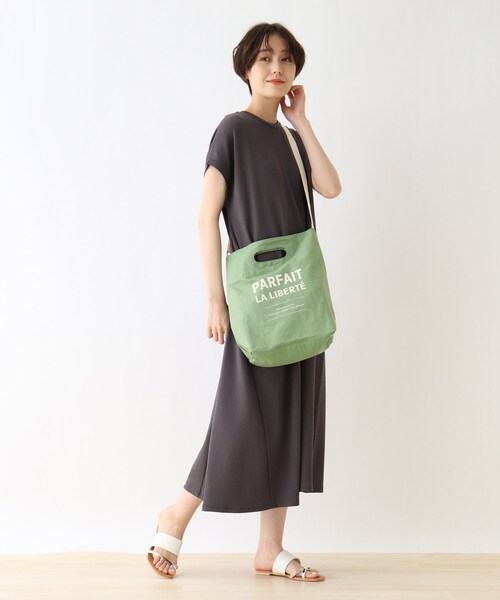 DRESKIP（ドレスキップ）の「◆クリテハンプショルダー（ショルダーバッグ・レディース・チャコールグレー/グレー/グリーン/アイボリー・00）」の13枚目の写真