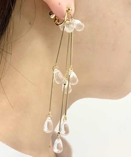 イヤリング アクセサリーロングシズクイヤリング イヤリング Me ミィパーセント のファッション イヤリング アクセサリーロングシズクイヤリング イヤリング Me ミィパーセント のファッション