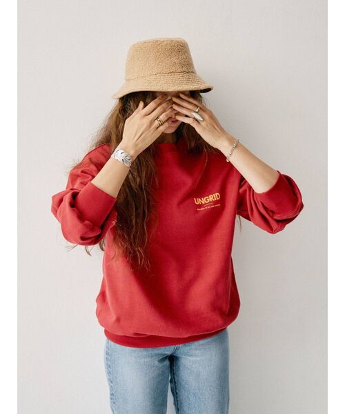 Ungrid（アングリッド）の「リバーシブルボアバケットハット（ハット・レディース・モカ/アイボリー・FREE）」の7枚目の写真