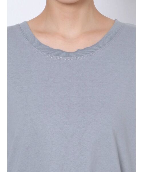 EMODA(エモダ)の「ボクシーロングトップ(Tシャツ/カットソー・レディース・ホワイト/ブルー/ブラック・FREE)」の11枚目の写真