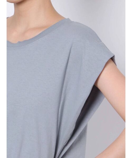 EMODA(エモダ)の「ボクシーロングトップ(Tシャツ/カットソー・レディース・ホワイト/ブルー/ブラック・FREE)」の12枚目の写真