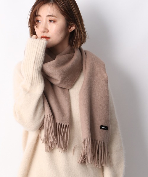 A part by(アパートバイ)の「カシミヤウールストール 949588(ストール/ショール・レディース・アイボリー/ブラック/ブラウン系その他2/イエロー系その他/ライトグリーン/グレー・FREE)」の19枚目の写真