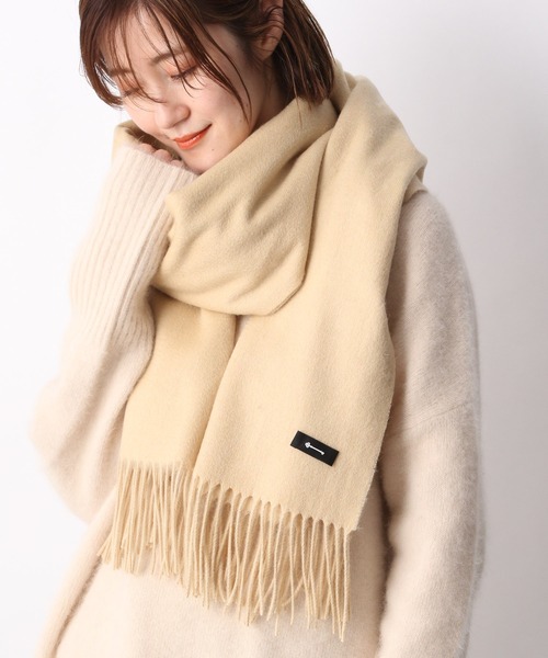 A part by(アパートバイ)の「カシミヤウールストール 949588(ストール/ショール・レディース・アイボリー/ブラック/ブラウン系その他2/イエロー系その他/ライトグリーン/グレー・FREE)」の20枚目の写真