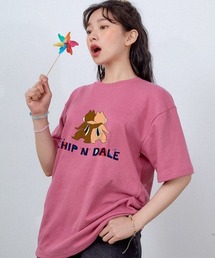 『muah muah/ムーアムーア×DISNEY/ディズニー』Chip and Dale Playmate T-shirt/チップ&デール プレイメイト 半袖Tシャツ