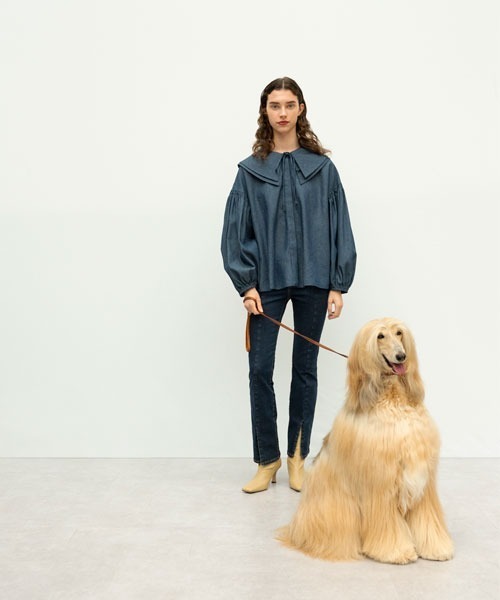 Mila Owen（ミラオーウェン）の「フロントスリットスキニーデニムパンツ（デニムパンツ・レディース・ブラック/グレー/ブルー・1/0）」の12枚目の写真