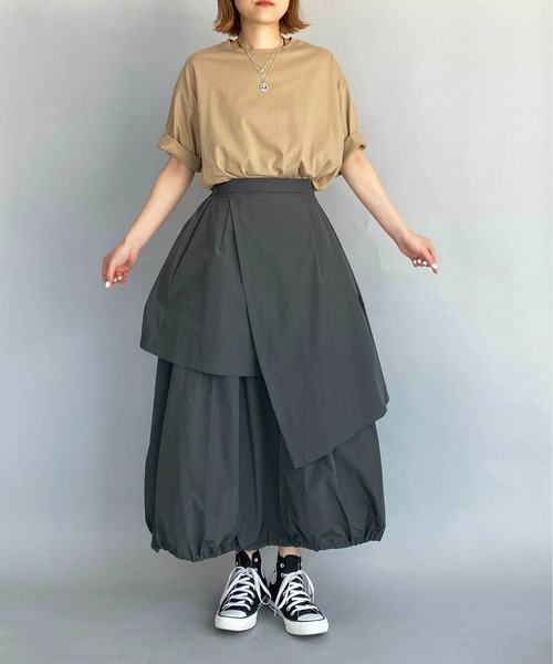 PICCIN（ピッチン）の「天竺ビックTシャツ（Tシャツ/カットソー・レディース・ベージュ/グレー/アイボリー・M）」の18枚目の写真