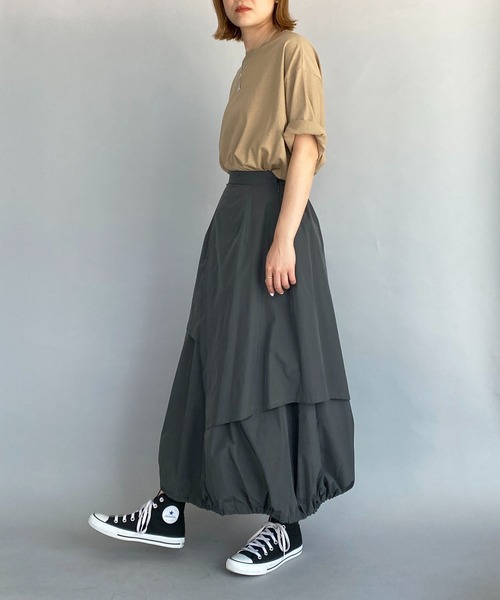 PICCIN（ピッチン）の「天竺ビックTシャツ（Tシャツ/カットソー・レディース・ベージュ/グレー/アイボリー・M）」の19枚目の写真