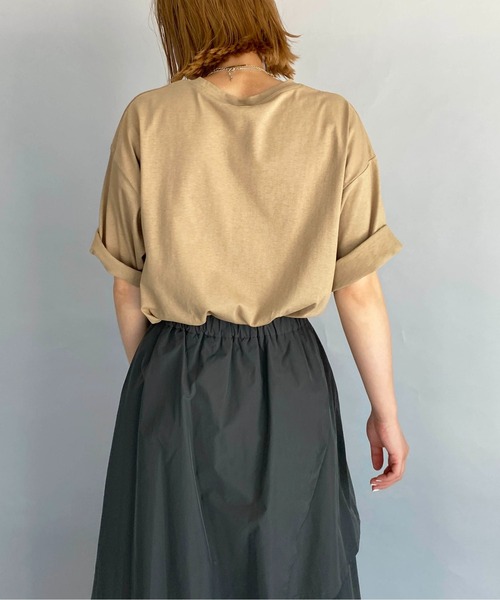 PICCIN（ピッチン）の「天竺ビックTシャツ（Tシャツ/カットソー・レディース・ベージュ/グレー/アイボリー・M）」の16枚目の写真