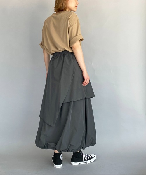 PICCIN（ピッチン）の「天竺ビックTシャツ（Tシャツ/カットソー・レディース・ベージュ/グレー/アイボリー・M）」の20枚目の写真