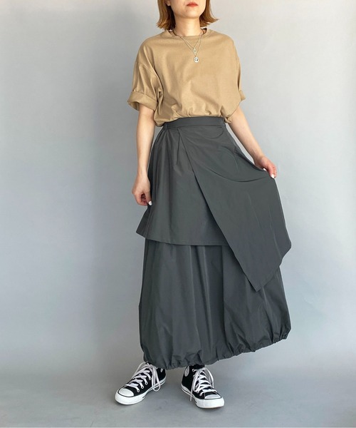 PICCIN（ピッチン）の「天竺ビックTシャツ（Tシャツ/カットソー・レディース・ベージュ/グレー/アイボリー・M）」の21枚目の写真