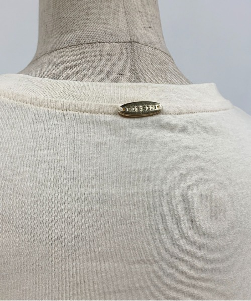 PICCIN（ピッチン）の「天竺ビックTシャツ（Tシャツ/カットソー・レディース・ベージュ/グレー/アイボリー・M）」の10枚目の写真