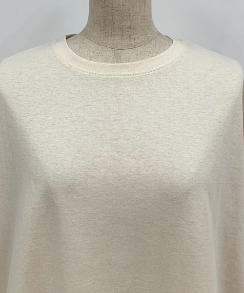 PICCIN（ピッチン）の「天竺ビックTシャツ（Tシャツ/カットソー・レディース・ベージュ/グレー/アイボリー・M）」の8枚目の写真