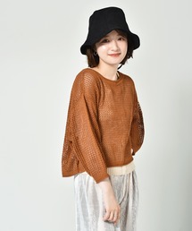 2WAYメッシュニットカーデ