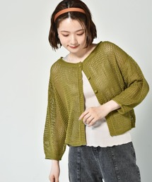 RETRO GIRL | 2WAYメッシュニットカーデ(カーディガン/ボレロ)