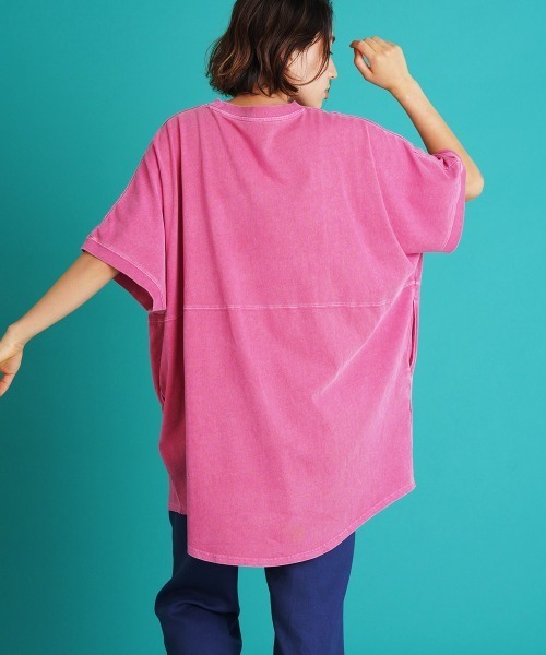LUPILIEN(ルピリアン)の「カレッジロゴチュニック(Tシャツ/カットソー・レディース・チャコールグレー/ライトグレー/ピンク・FREE)」の14枚目の写真