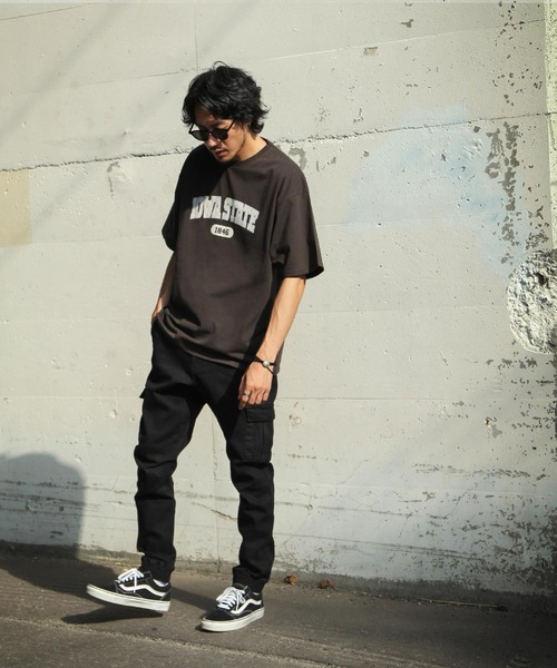 ZIP FIVE（ジップファイブ）の「【ZIP FIVE】テーパードスキニーカーゴジョガーパンツ（カーゴパンツ・メンズ・ベージュ/サックスブルー/ブラック系/ブラック/カーキ/ブルー・MEDIUM/LARGE/SMALL/X-LARGE）」の21枚目の写真