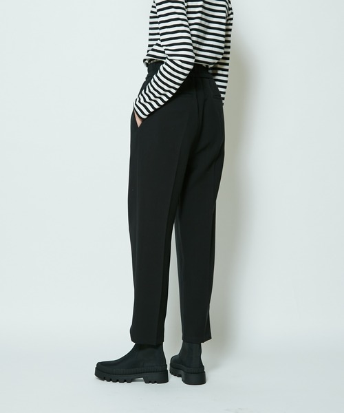 CIAOPANIC（チャオパニック）の「＃【SUPERTHANKS/スーパーサンクス】BELT TUCK TAPERD PT/タックテーパードパンツ（その他パンツ・レディース・ブラック/チェック/ライトベージュ・SMALL）」の19枚目の写真