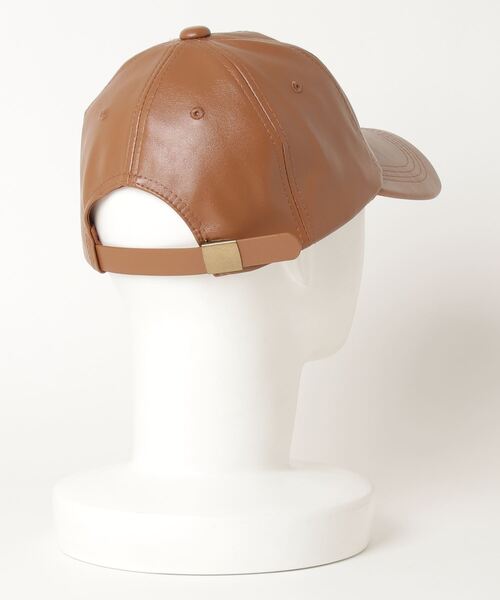 WEGO（ウィゴー）の「WEGO/フェイクレザーキャップ（キャップ・レディース・ブラウン/オフホワイト/ブラック・FREE）」の14枚目の写真