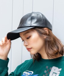 WEGO | WEGO/フェイクレザーキャップ(キャップ)
