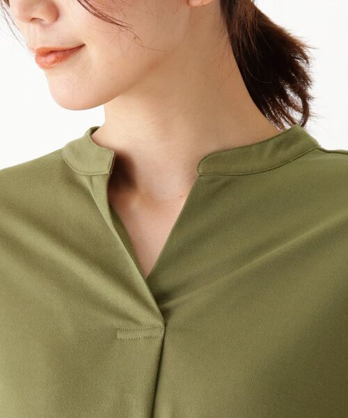 SHOO・LA・RUE(シューラルー)の「◆袖レースチュニックブラウス(シャツ/ブラウス・レディース・カーキ/サンドベージュ/ネイビー・00)」の6枚目の写真