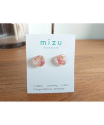 【mizu】フラワーレジンイヤリング(MA)