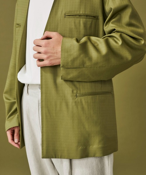 WELLDER】No Collar Jacket（ノーカラージャケット）｜WELLDER