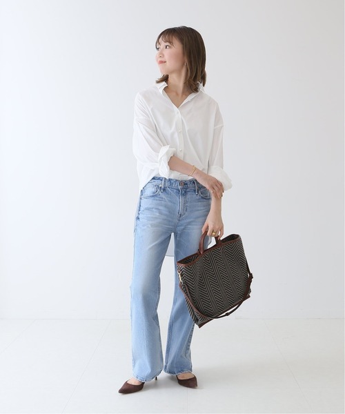 Spick & Span（スピックアンドスパン）の「【MICA DELLA VALLE】 ヘリンボーントート（トートバッグ・レディース・チャコールグレー・FREE）」の2枚目の写真