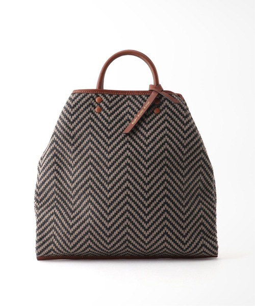 Spick & Span（スピックアンドスパン）の「【MICA DELLA VALLE】 ヘリンボーントート（トートバッグ・レディース・チャコールグレー・FREE）」の5枚目の写真