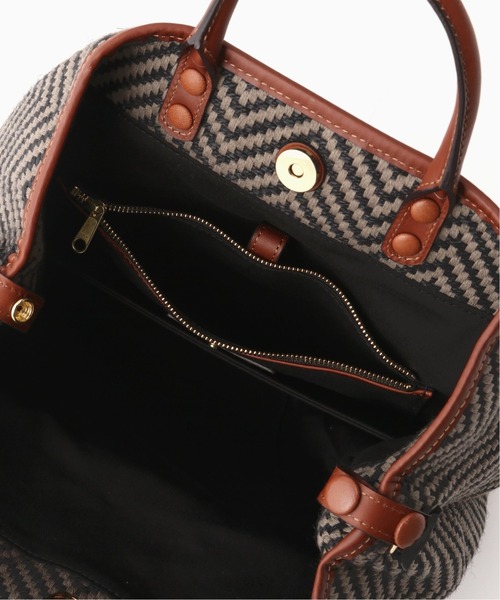 Spick & Span（スピックアンドスパン）の「【MICA DELLA VALLE】 ヘリンボーントート（トートバッグ・レディース・チャコールグレー・FREE）」の13枚目の写真