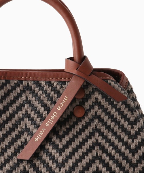 Spick & Span（スピックアンドスパン）の「【MICA DELLA VALLE】 ヘリンボーントート（トートバッグ・レディース・チャコールグレー・FREE）」の17枚目の写真