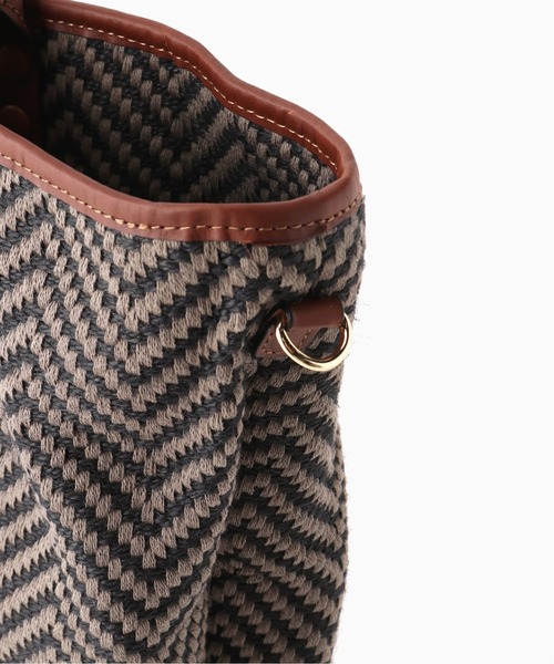 Spick & Span（スピックアンドスパン）の「【MICA DELLA VALLE】 ヘリンボーントート（トートバッグ・レディース・チャコールグレー・FREE）」の18枚目の写真