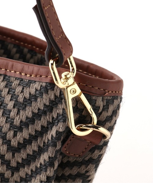 Spick & Span（スピックアンドスパン）の「【MICA DELLA VALLE】 ヘリンボーントート（トートバッグ・レディース・チャコールグレー・FREE）」の19枚目の写真