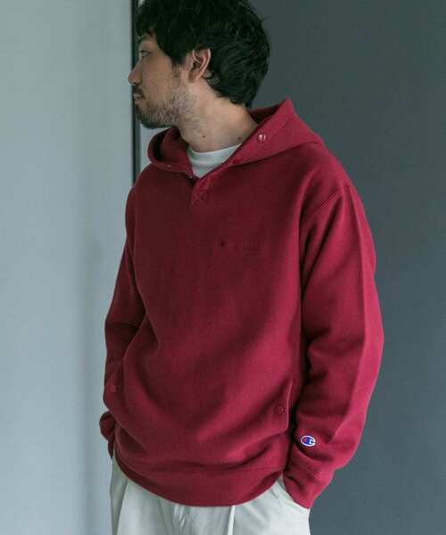 Champion(チャンピオン)の「『一部WEB限定カラー/サイズ』『別注』Champion×DOORS RWフーディ(パーカー・メンズ・グレー/ブルー系その他/ベージュ/バーガンディー/ブラック・MEDIUM/X-LARGE/LARGE)」の14枚目の写真